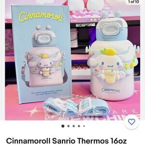 NIB Cinamoroll strap cup thermos